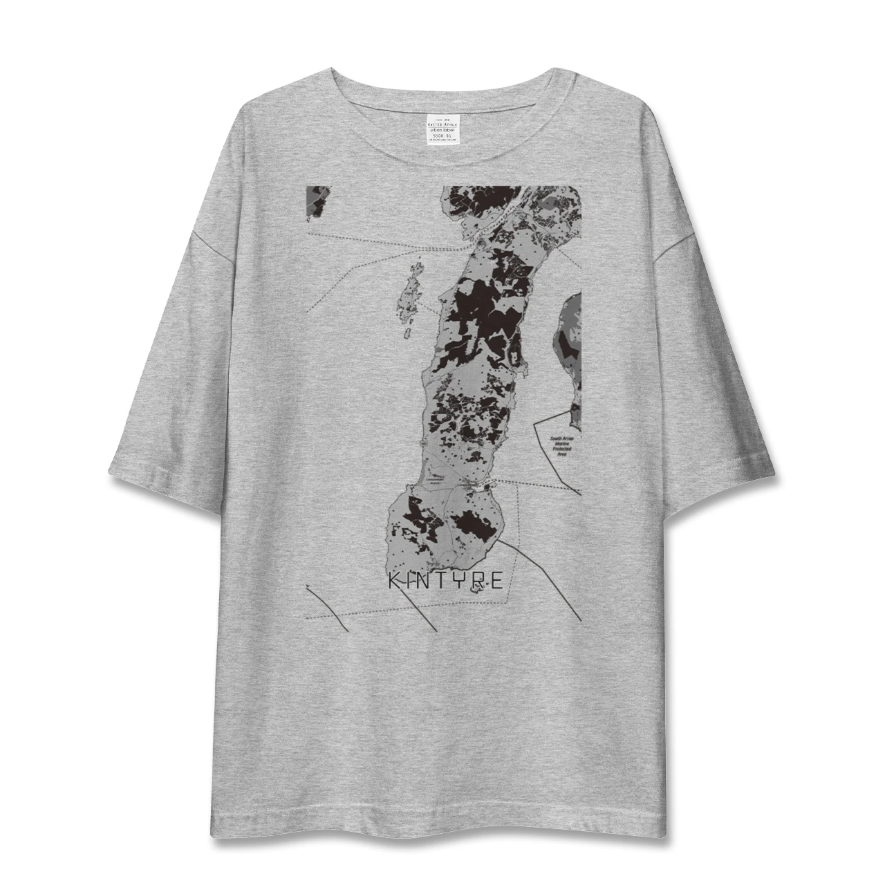 【キンタイア(イギリス)】地図柄ビッグシルエットTシャツ