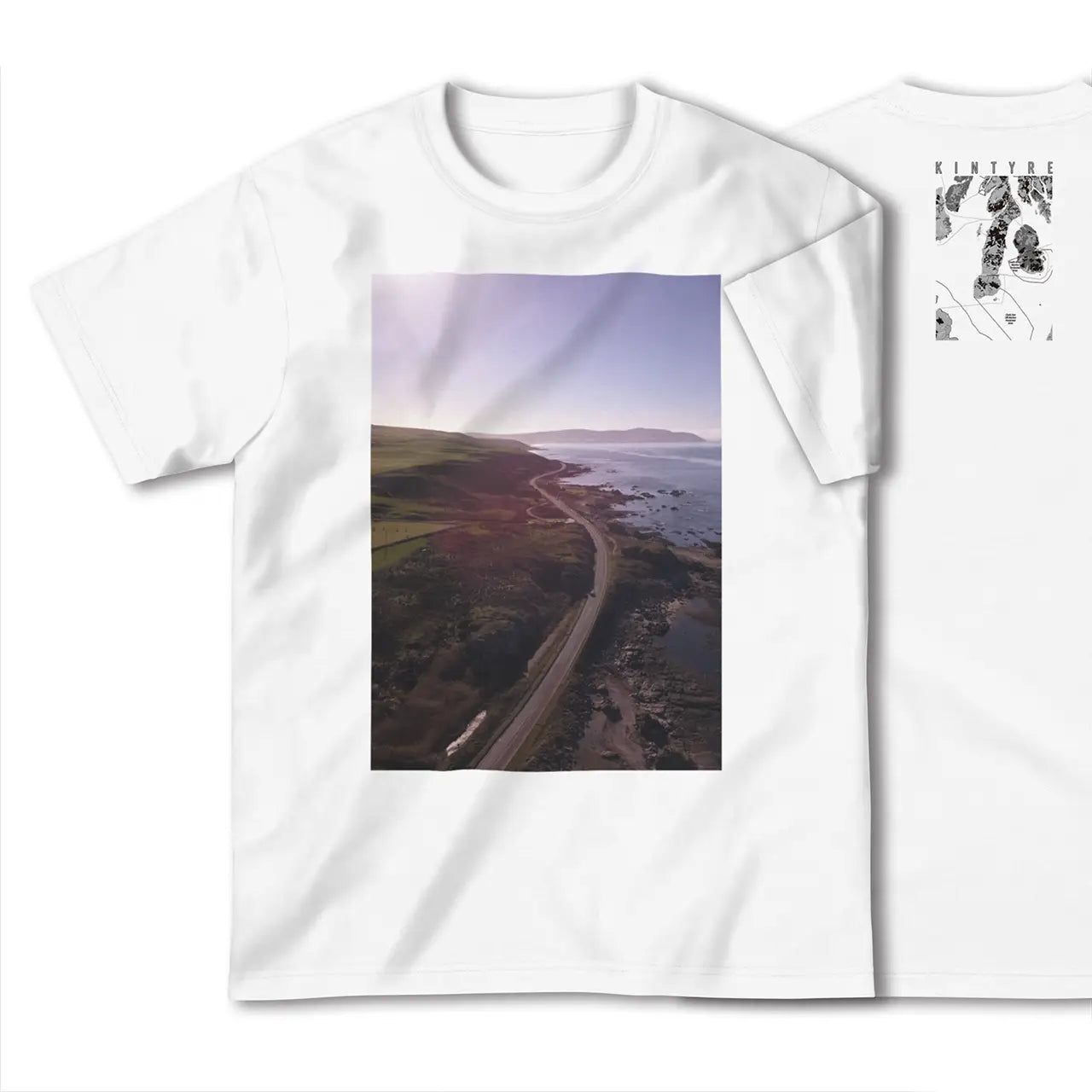 【キンタイア(イギリス)】Map World ハイクオリティTシャツ