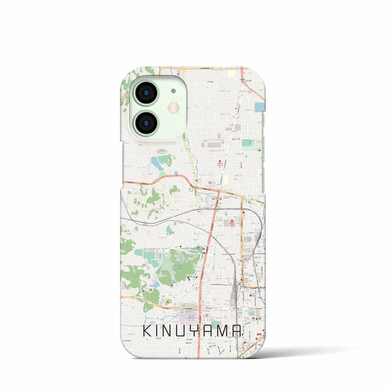 【衣山(愛媛県)】地図柄iPhoneケース(バックカバータイプ)