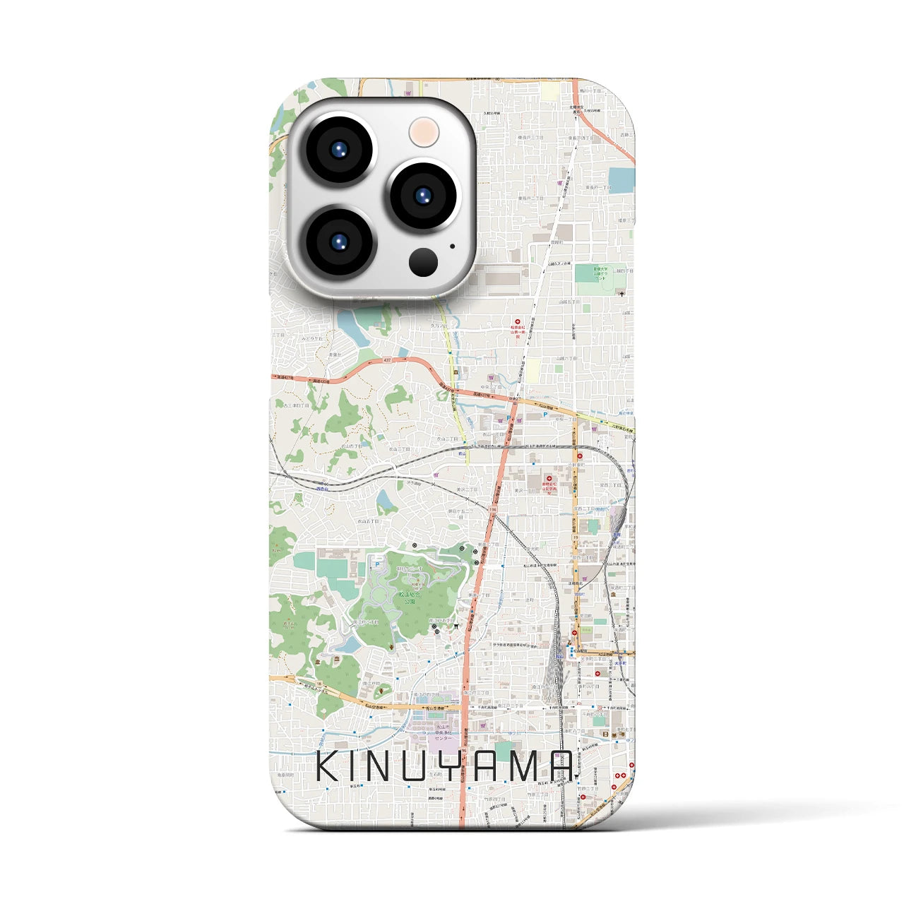 【衣山(愛媛県)】地図柄iPhoneケース(バックカバータイプ)