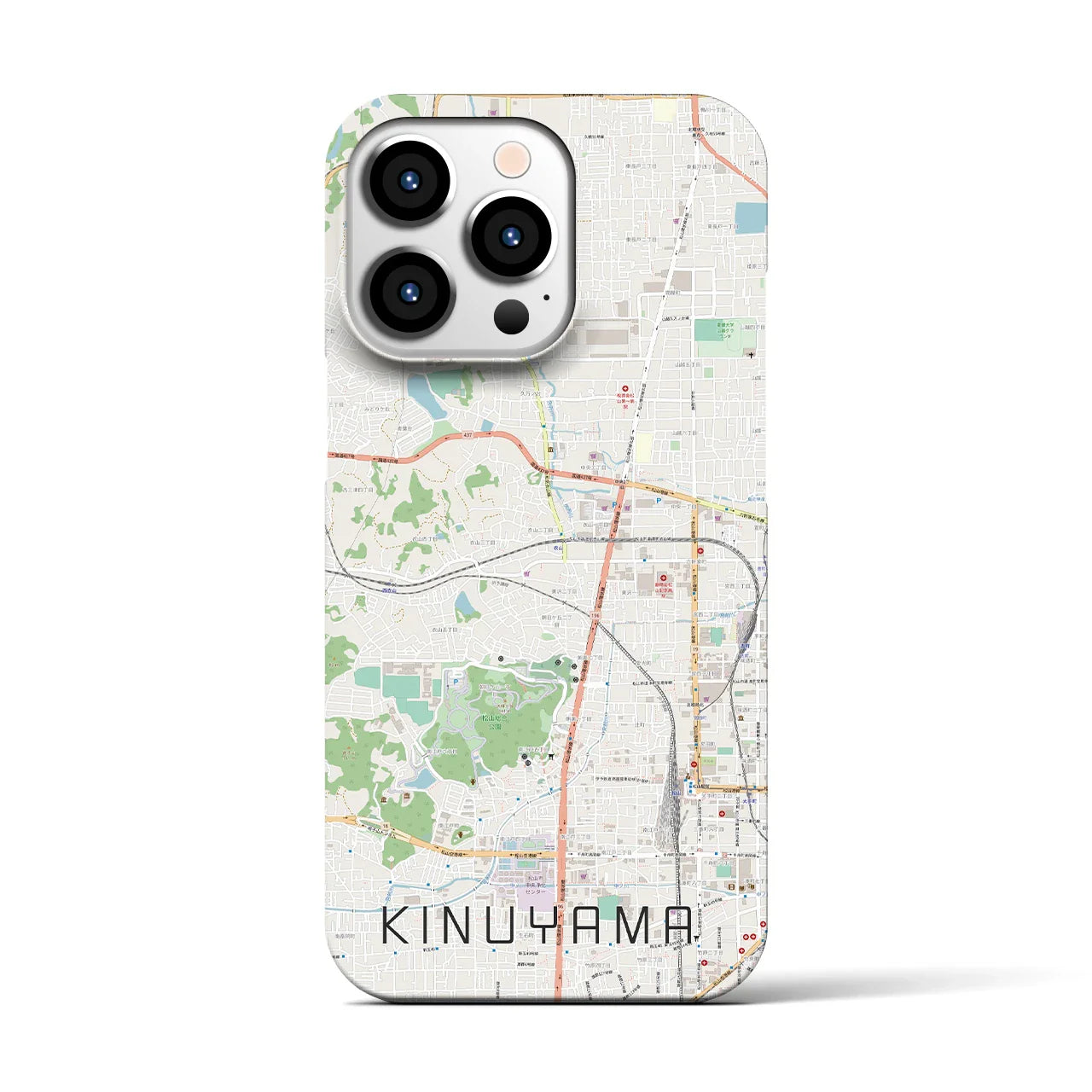 【衣山(愛媛県)】地図柄iPhoneケース(バックカバータイプ)