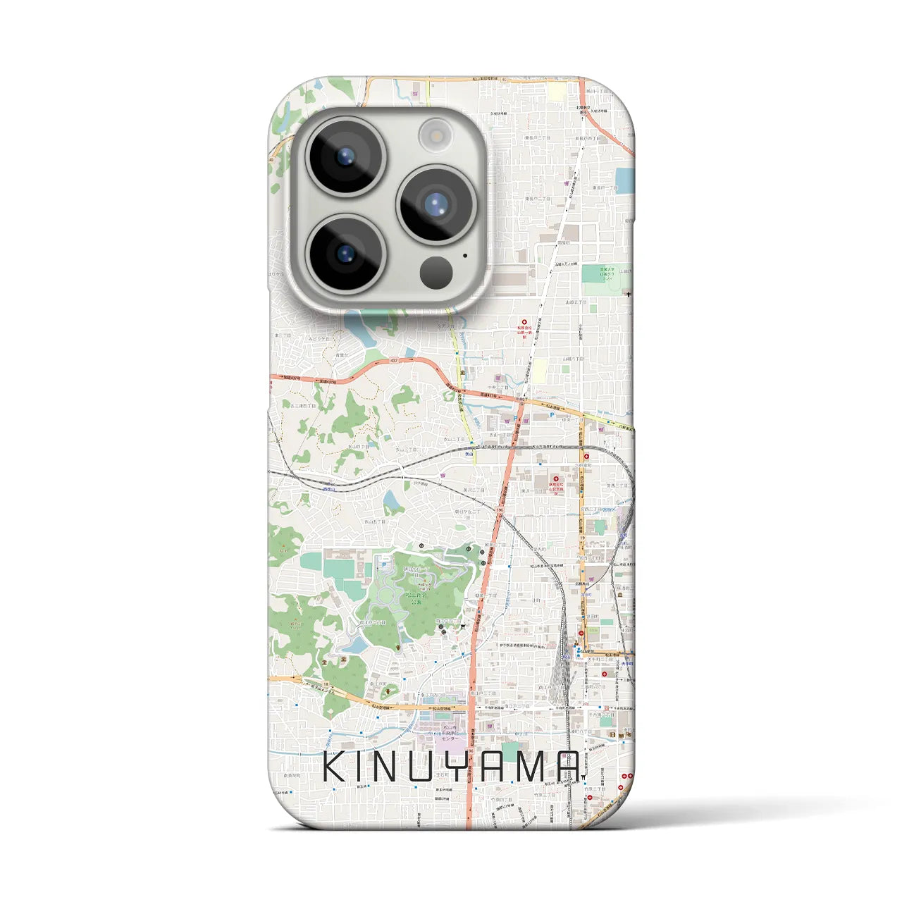 【衣山(愛媛県)】地図柄iPhoneケース(バックカバータイプ)