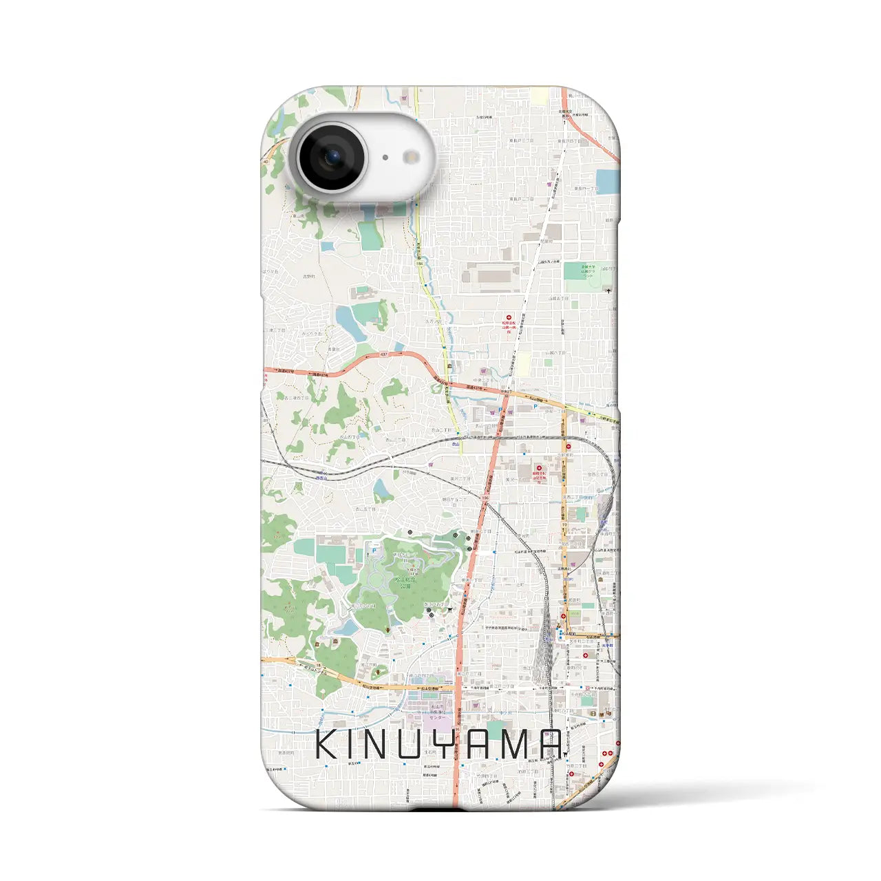 【衣山(愛媛県)】地図柄iPhoneケース(バックカバータイプ)