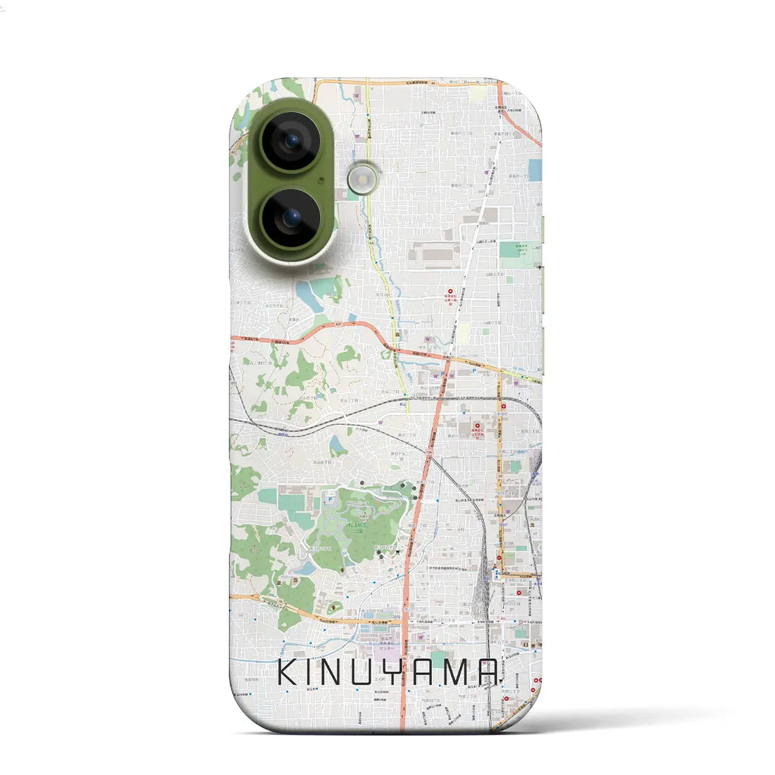 【衣山(愛媛県)】地図柄iPhoneケース(バックカバータイプ)ナチュラル・iPhone 17 Pro Max 用