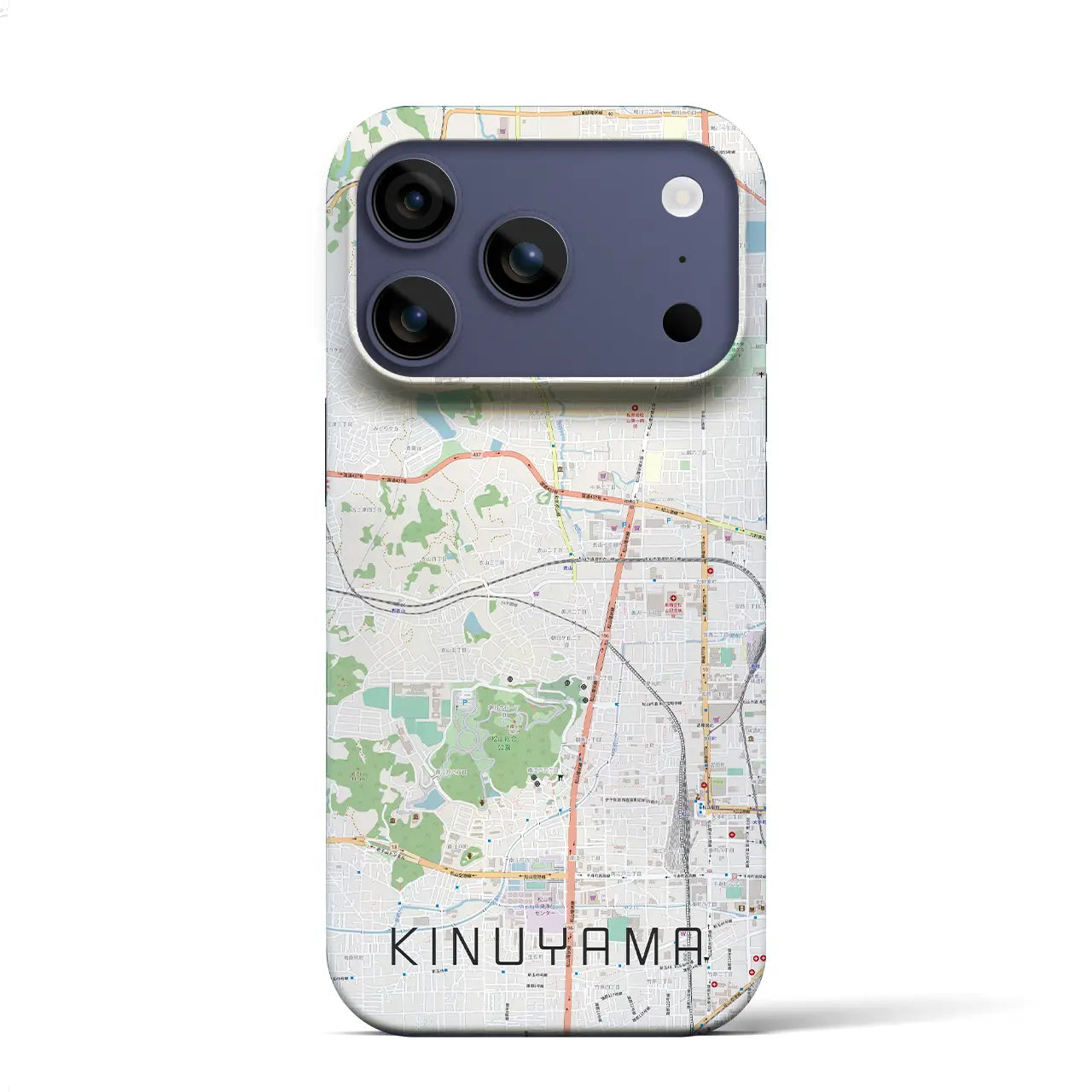 【衣山(愛媛県)】地図柄iPhoneケース(バックカバータイプ)