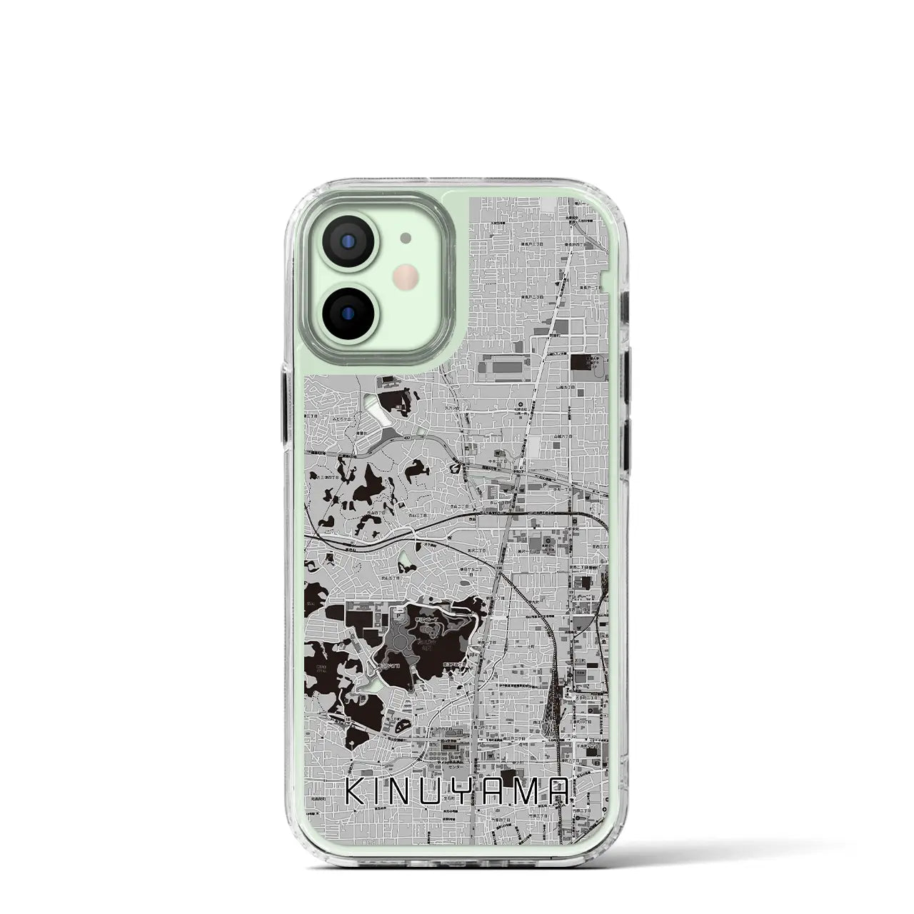 【衣山(愛媛県)】地図柄iPhoneケース(MagSafeタイプ)