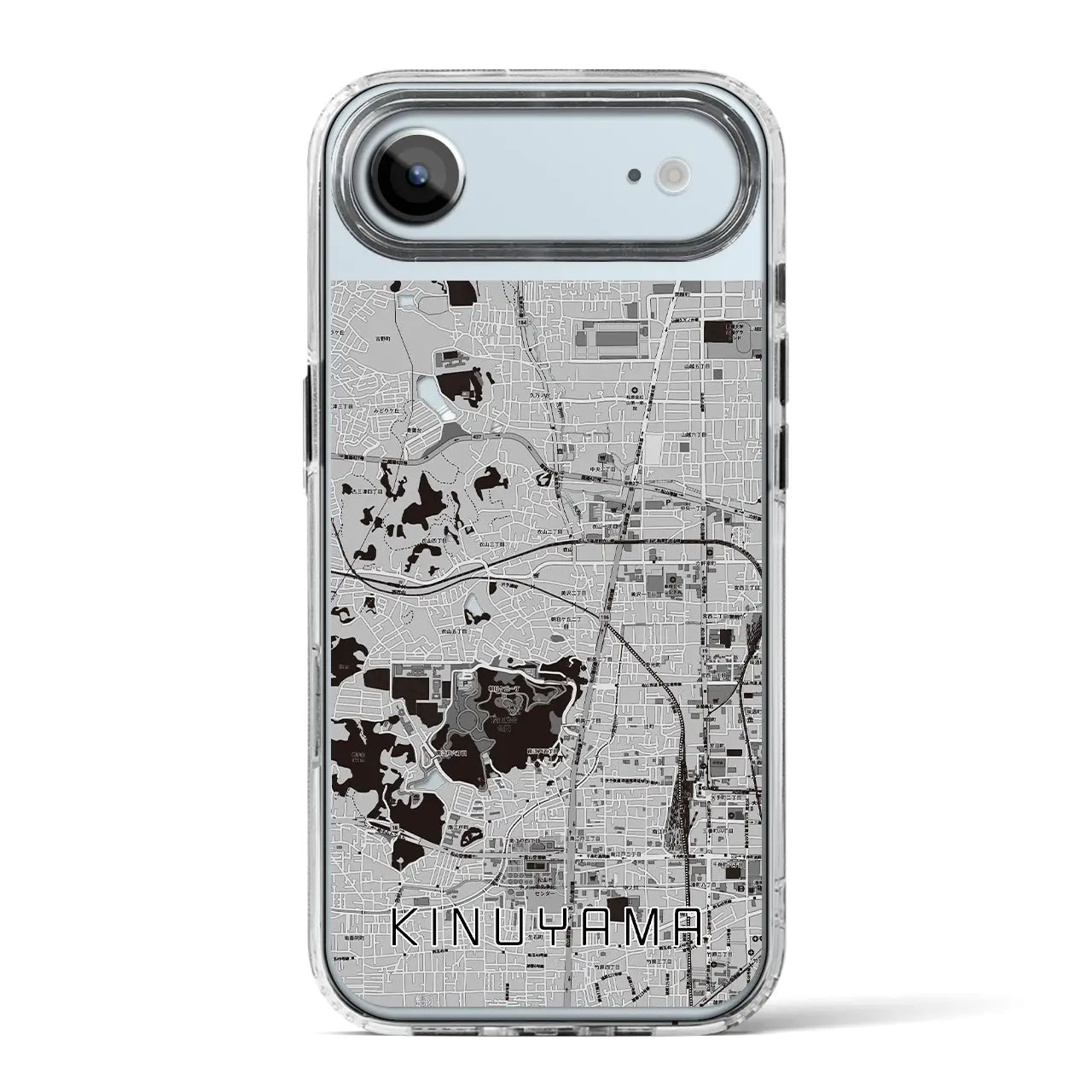 【衣山(愛媛県)】地図柄iPhoneケース(MagSafeタイプ)