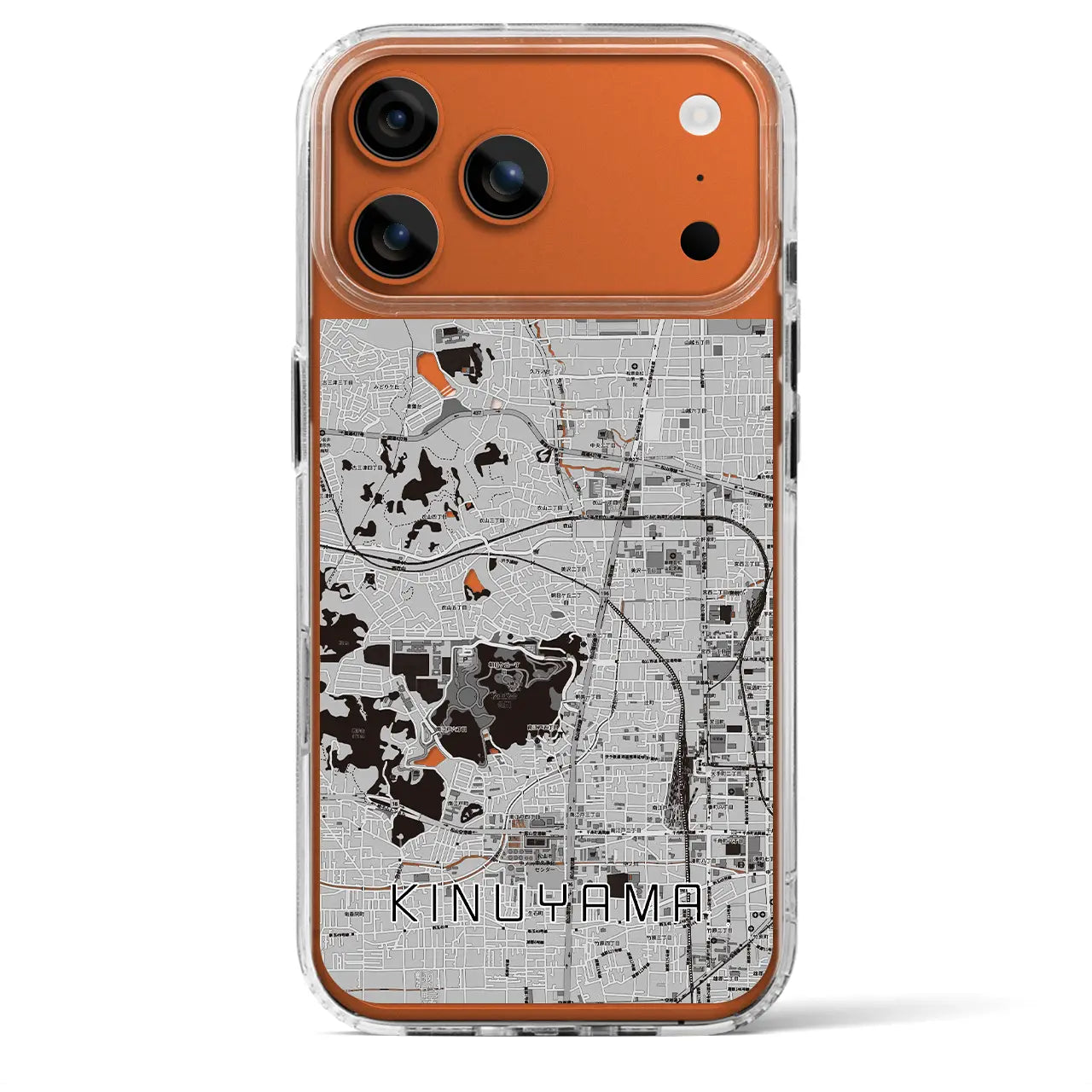 【衣山(愛媛県)】地図柄iPhoneケース(MagSafeタイプ)