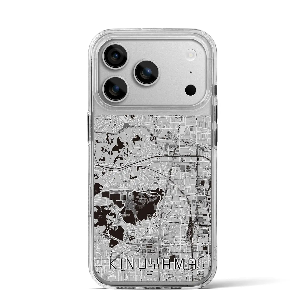 【衣山(愛媛県)】地図柄iPhoneケース(MagSafeタイプ)