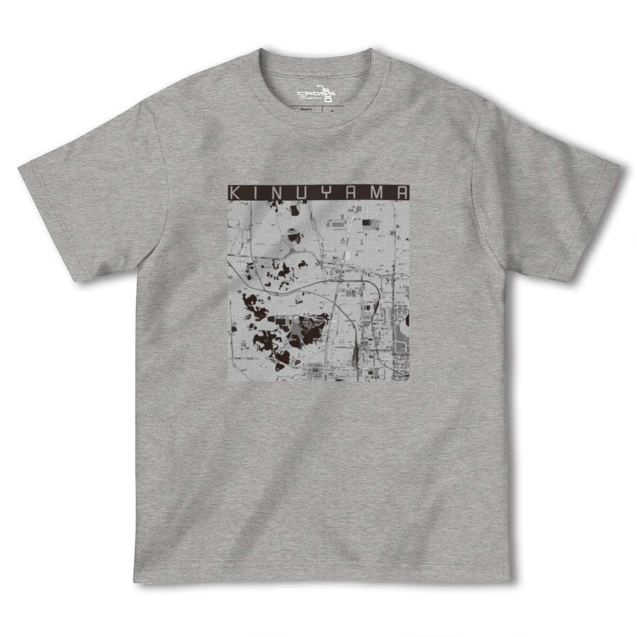 【衣山(愛媛県)】地図柄ヘビーウェイトTシャツ