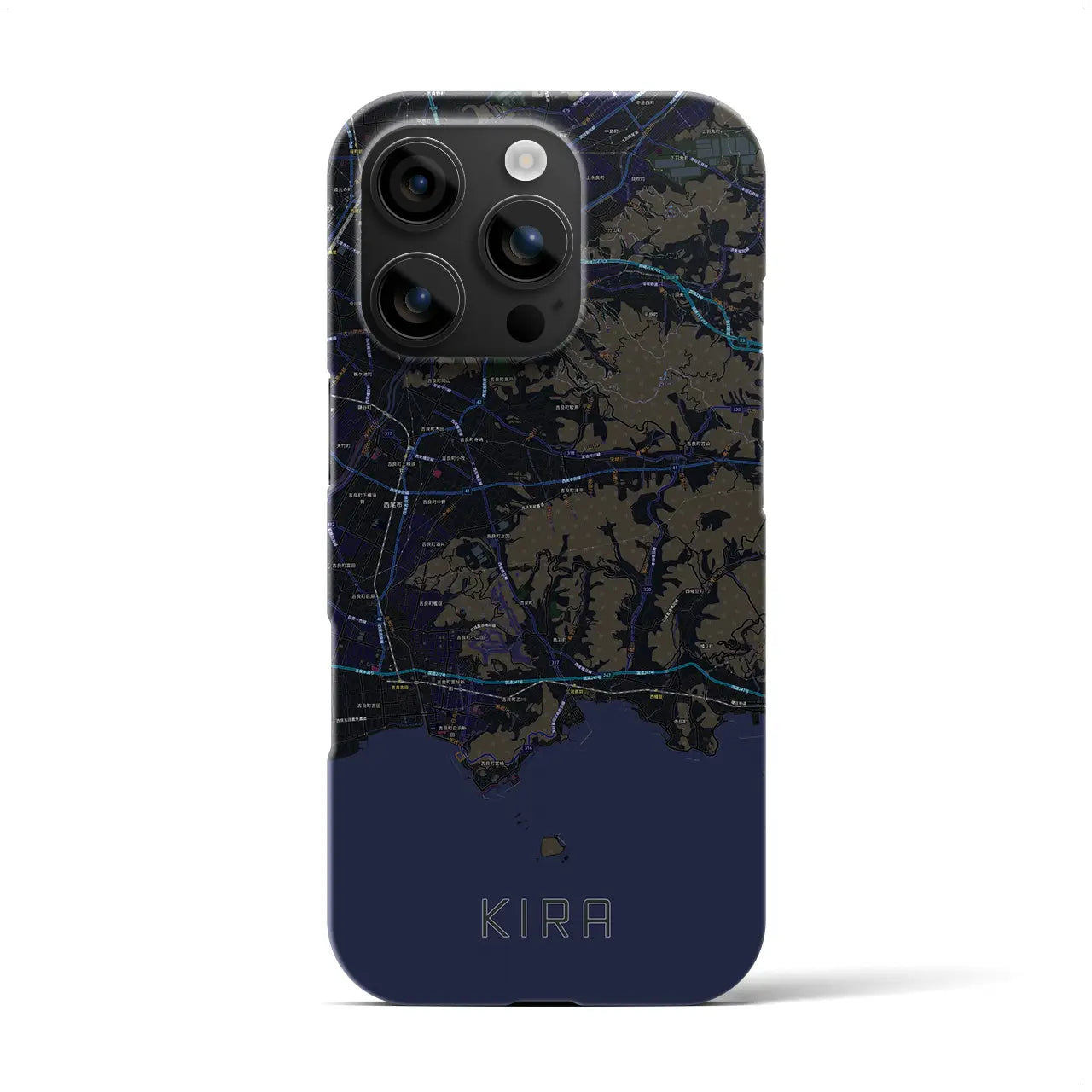 【吉良(愛知県)】地図柄iPhoneケース(バックカバータイプ)