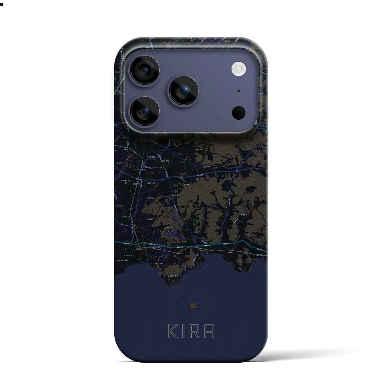 【吉良(愛知県)】地図柄iPhoneケース(バックカバータイプ)