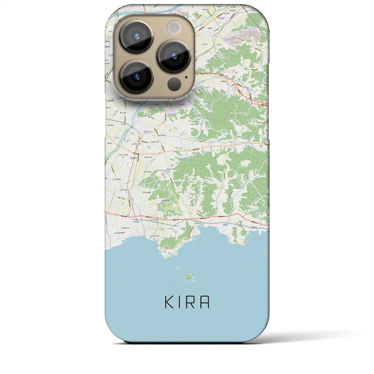 【吉良(愛知県)】地図柄iPhoneケース(バックカバータイプ)