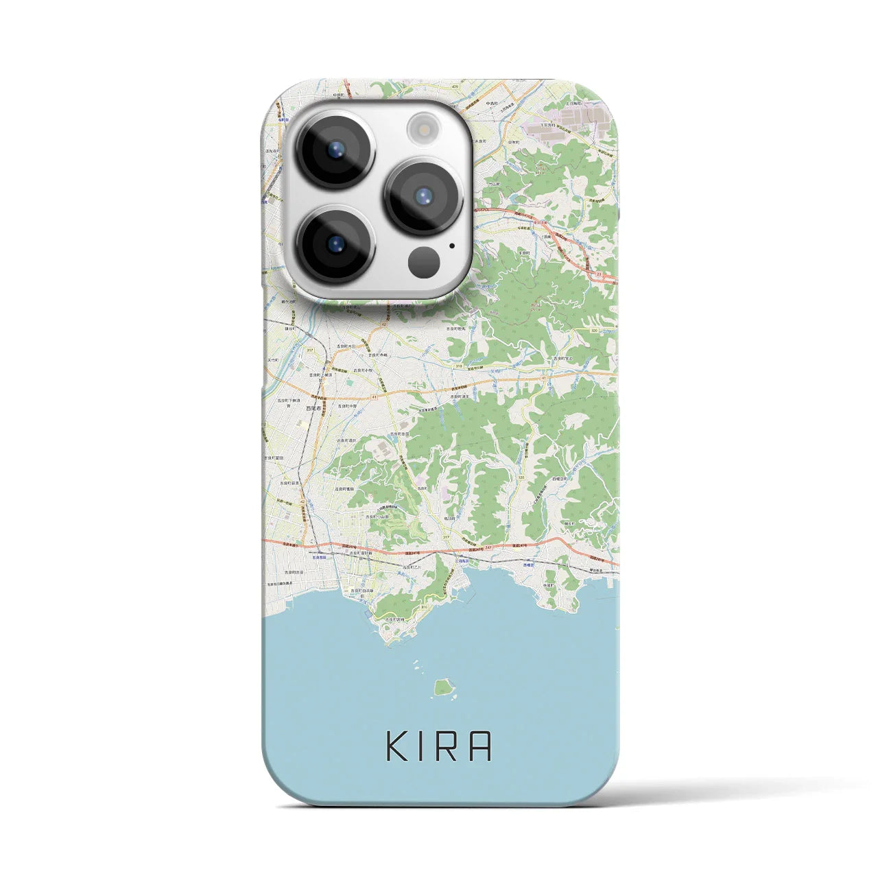 【吉良(愛知県)】地図柄iPhoneケース(バックカバータイプ)