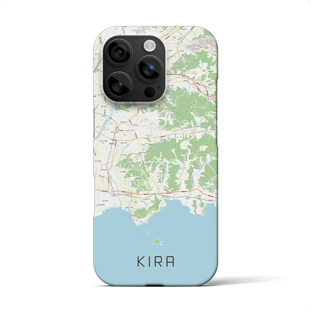 【吉良(愛知県)】地図柄iPhoneケース(バックカバータイプ)
