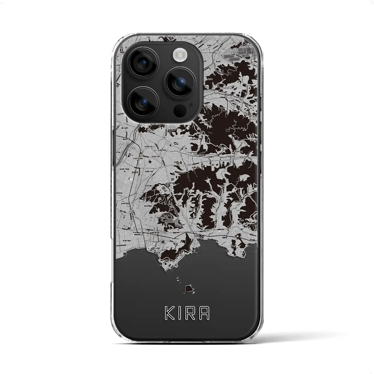 【吉良(愛知県)】地図柄iPhoneケース(クリアタイプ)