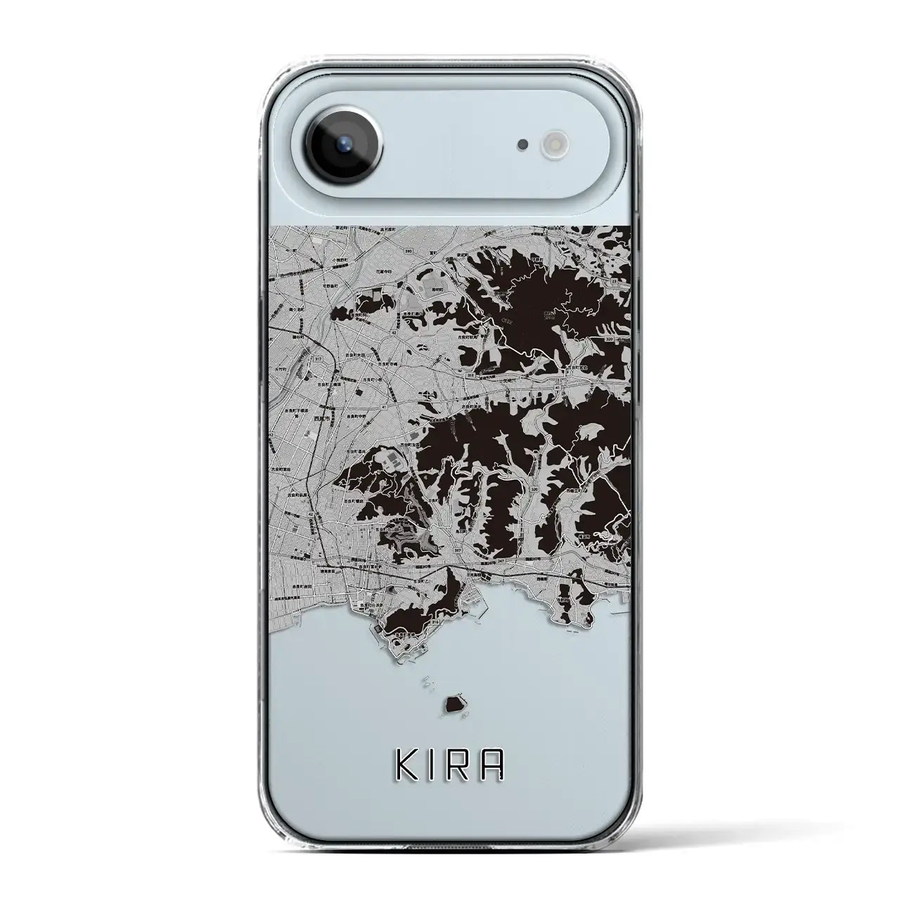 【吉良(愛知県)】地図柄iPhoneケース(クリアタイプ)