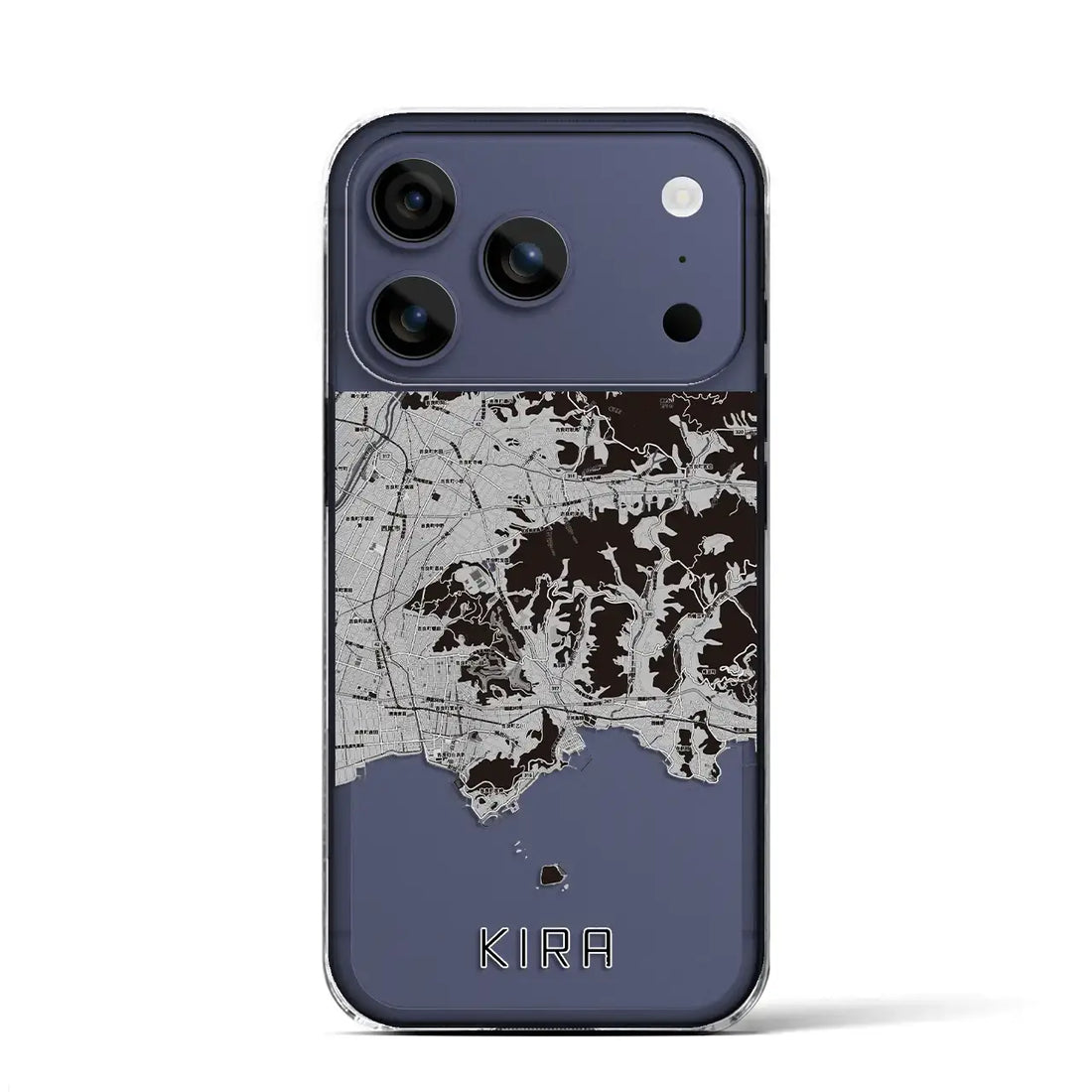 【吉良(愛知県)】地図柄iPhoneケース(クリアタイプ)