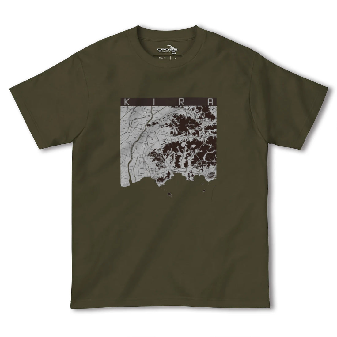 【吉良(愛知県)】地図柄ヘビーウェイトTシャツ