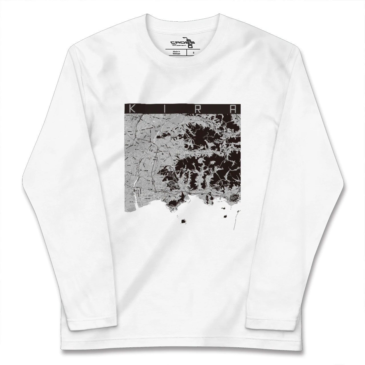 【吉良(愛知県)】地図柄ロングスリーブTシャツ