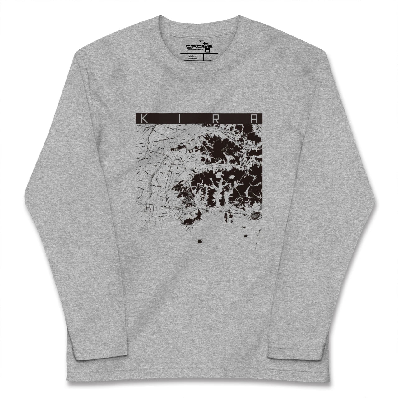 【吉良(愛知県)】地図柄ロングスリーブTシャツ