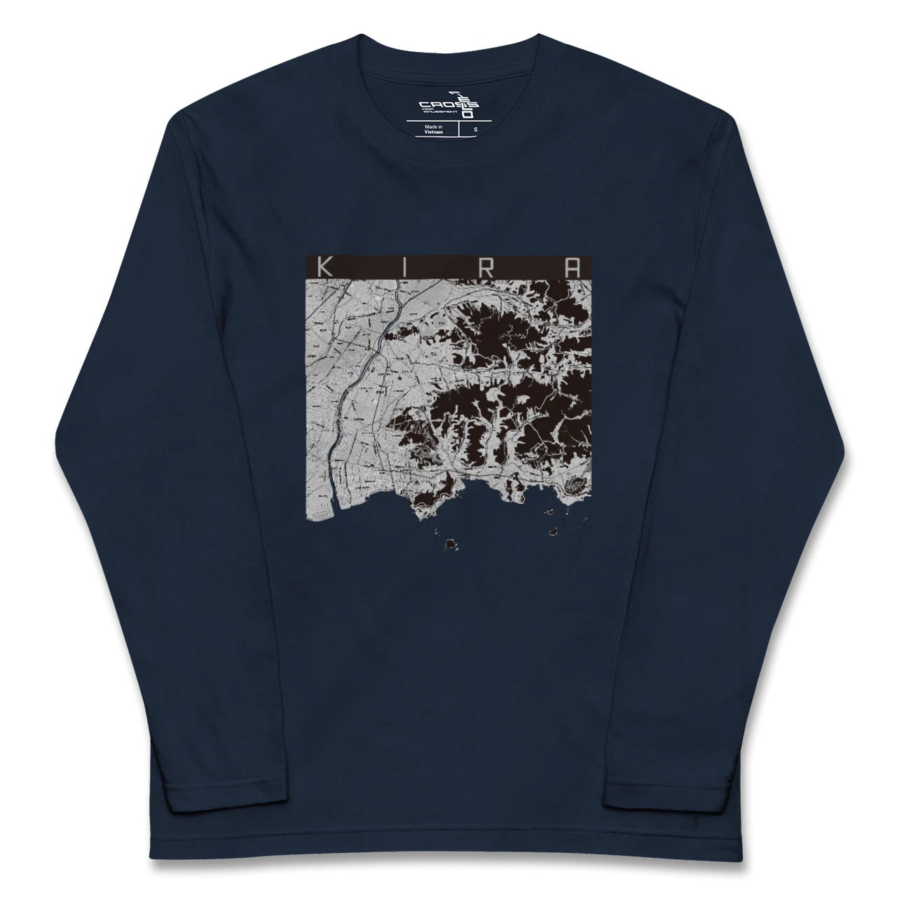 【吉良(愛知県)】地図柄ロングスリーブTシャツ