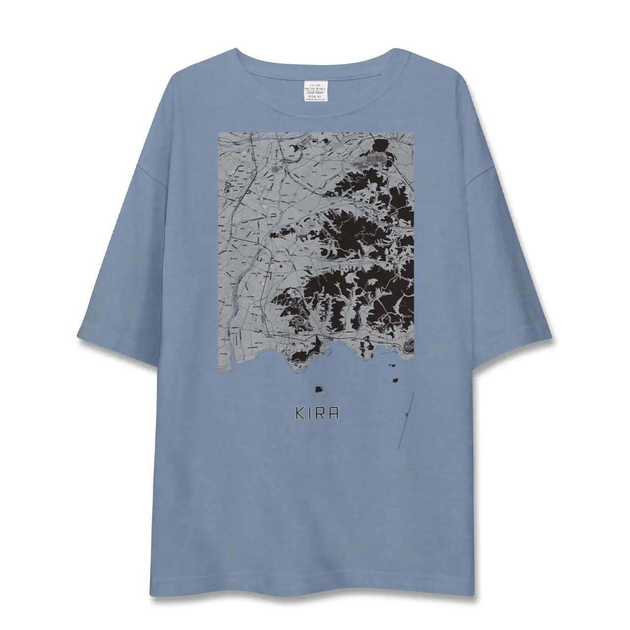 【吉良(愛知県)】地図柄ビッグシルエットTシャツ