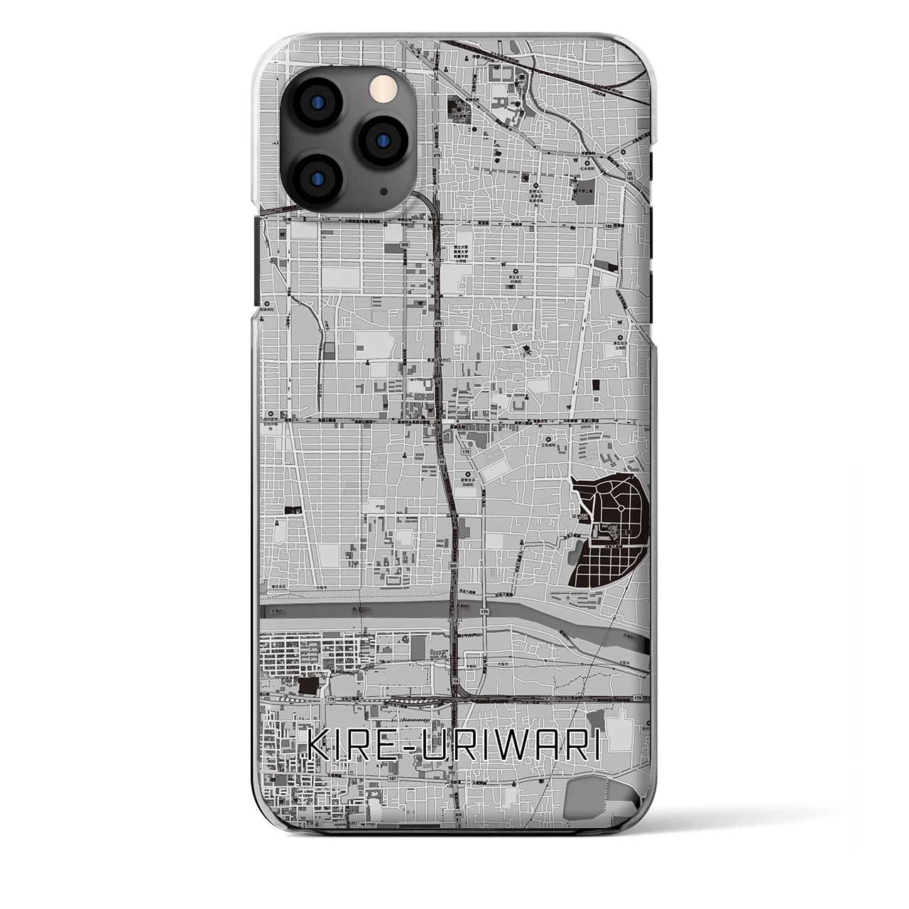 【喜連瓜破(大阪府)】地図柄iPhoneケース(クリアタイプ)