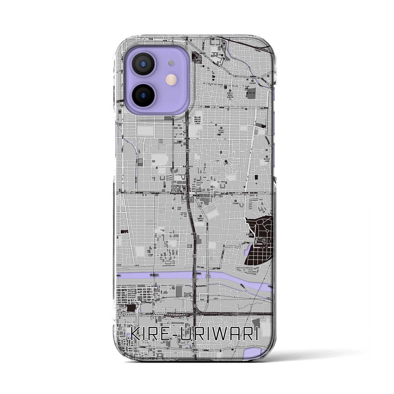 【喜連瓜破(大阪府)】地図柄iPhoneケース(クリアタイプ)