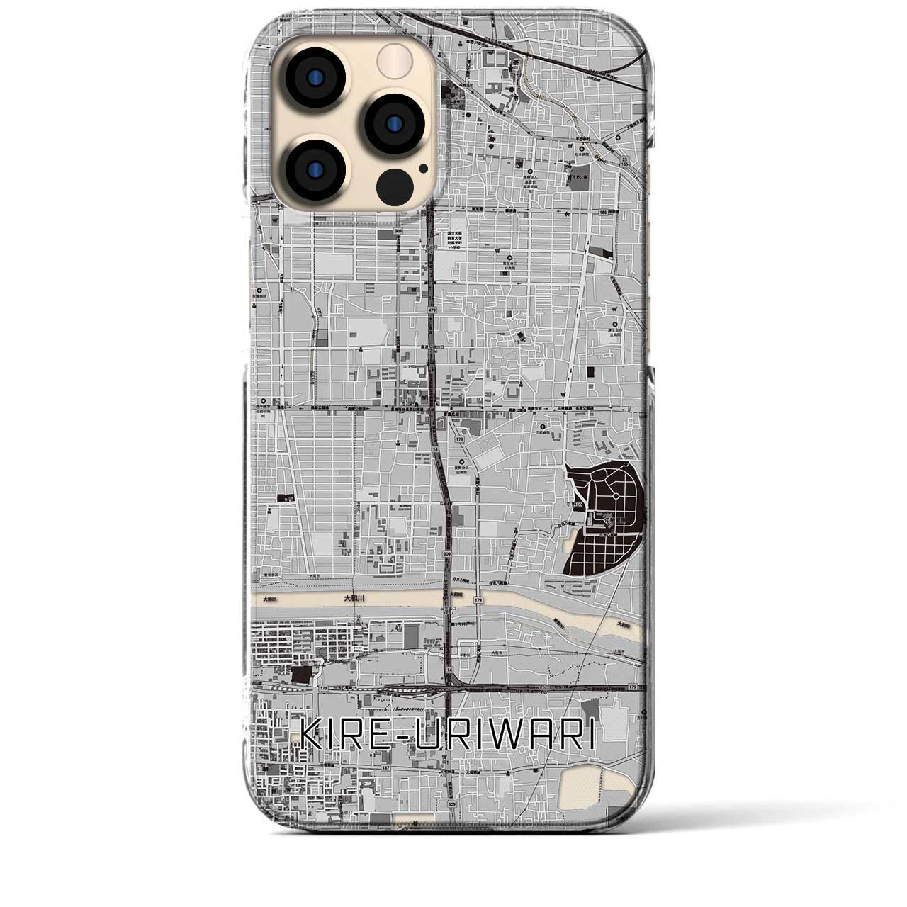 【喜連瓜破(大阪府)】地図柄iPhoneケース(クリアタイプ)