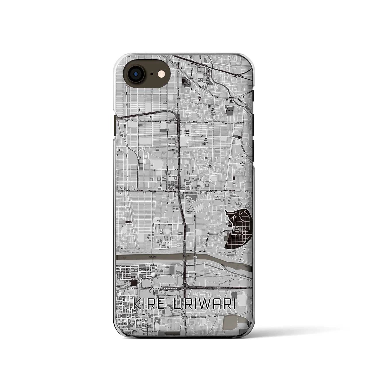 【喜連瓜破(大阪府)】地図柄iPhoneケース(クリアタイプ)