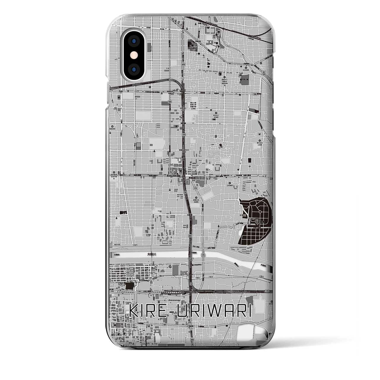 【喜連瓜破(大阪府)】地図柄iPhoneケース(クリアタイプ)