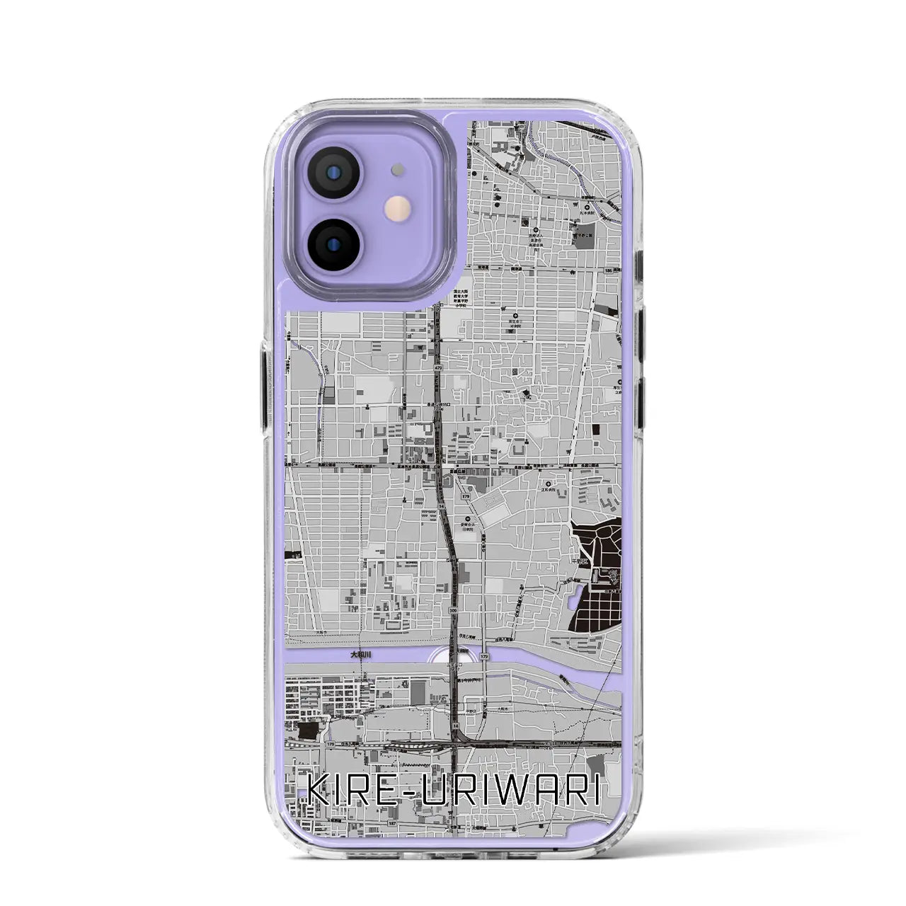 【喜連瓜破(大阪府)】地図柄iPhoneケース(MagSafeタイプ)