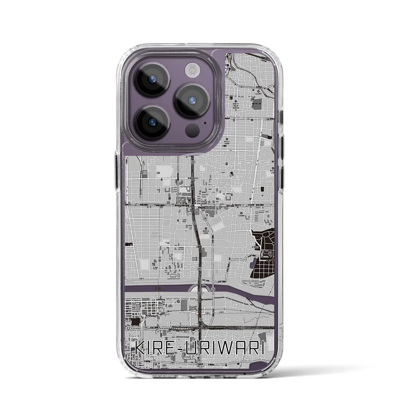 【喜連瓜破(大阪府)】地図柄iPhoneケース(MagSafeタイプ)