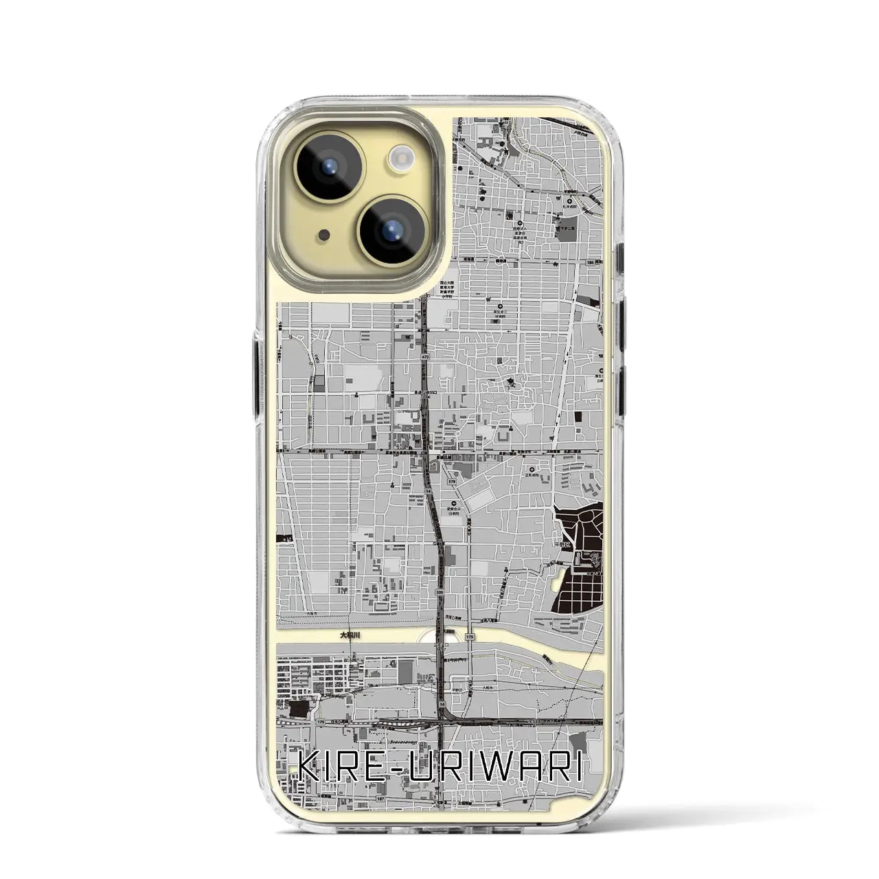 【喜連瓜破(大阪府)】地図柄iPhoneケース(MagSafeタイプ)