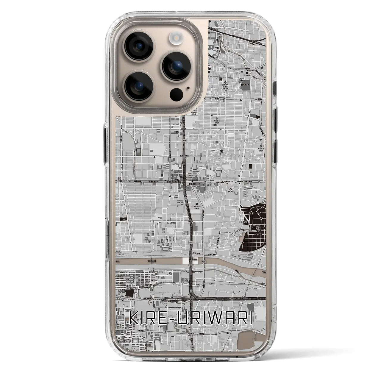 【喜連瓜破(大阪府)】地図柄iPhoneケース(MagSafeタイプ)