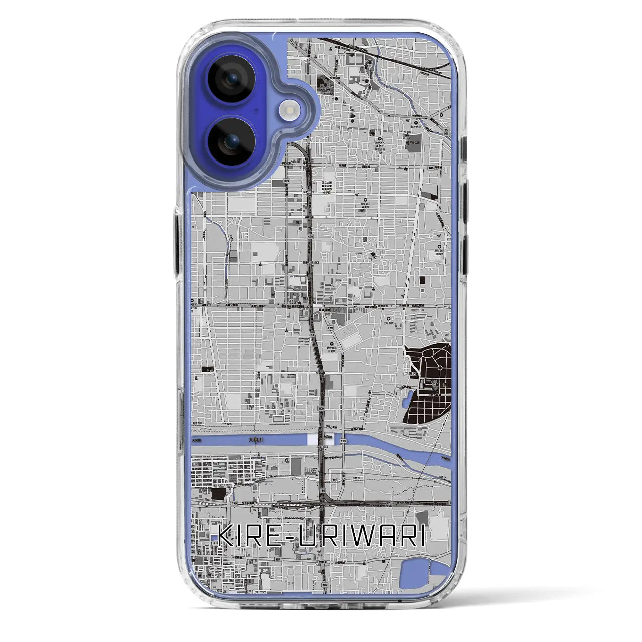 【喜連瓜破(大阪府)】地図柄iPhoneケース(MagSafeタイプ)