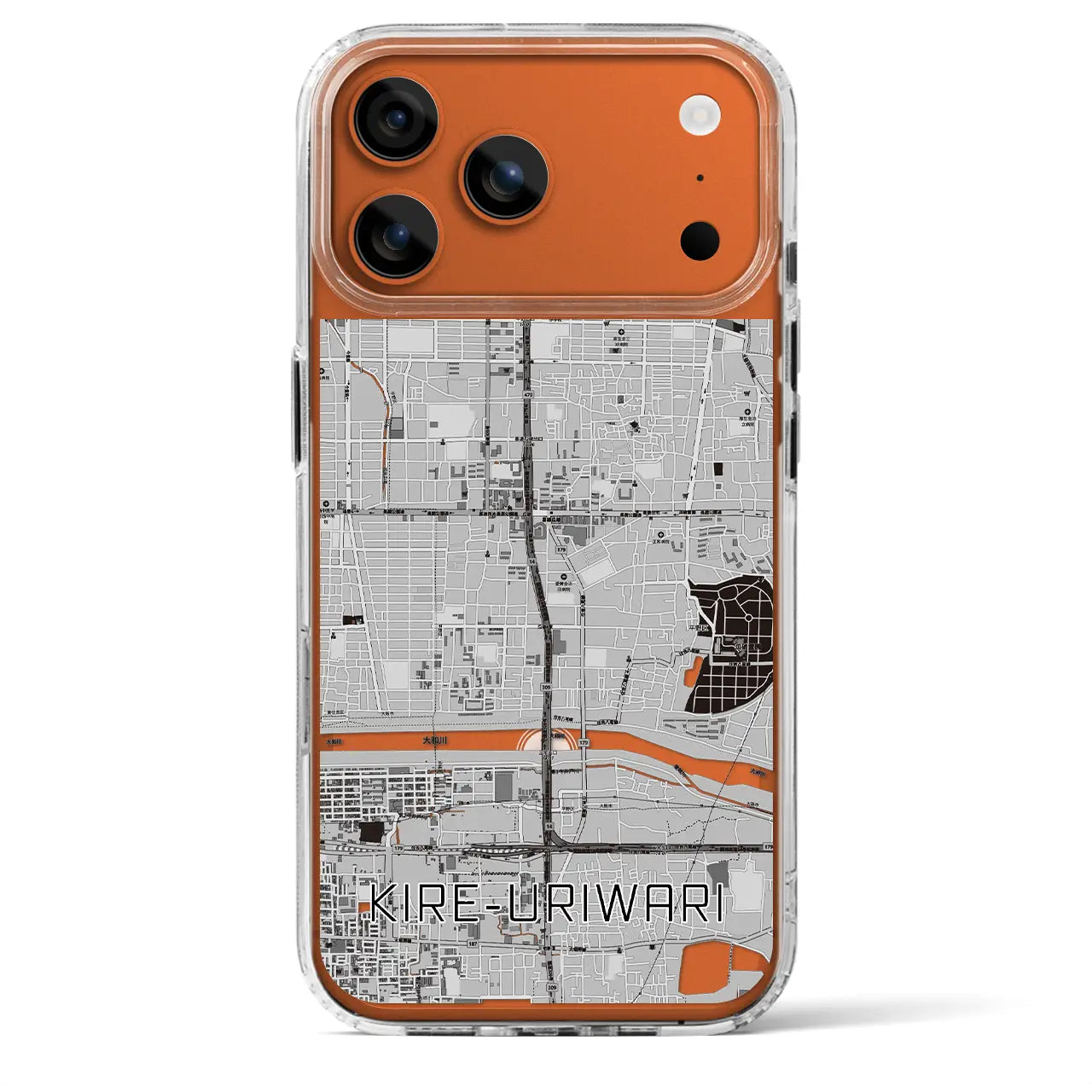 【喜連瓜破(大阪府)】地図柄iPhoneケース(MagSafeタイプ)