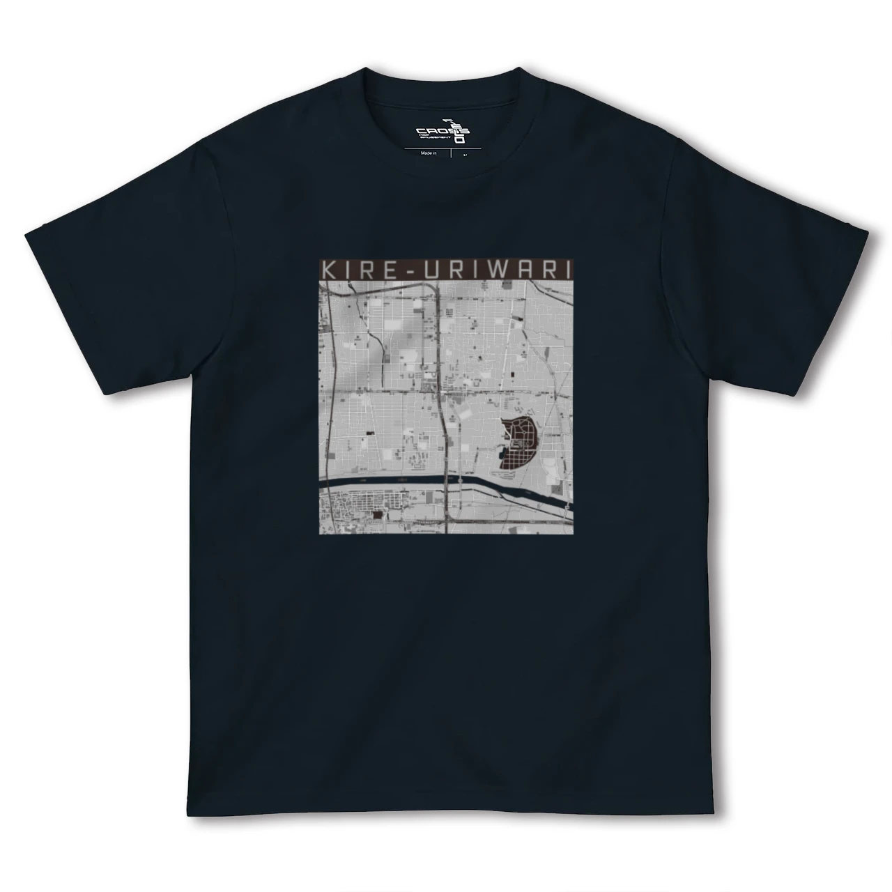 【喜連瓜破(大阪府)】地図柄ヘビーウェイトTシャツ