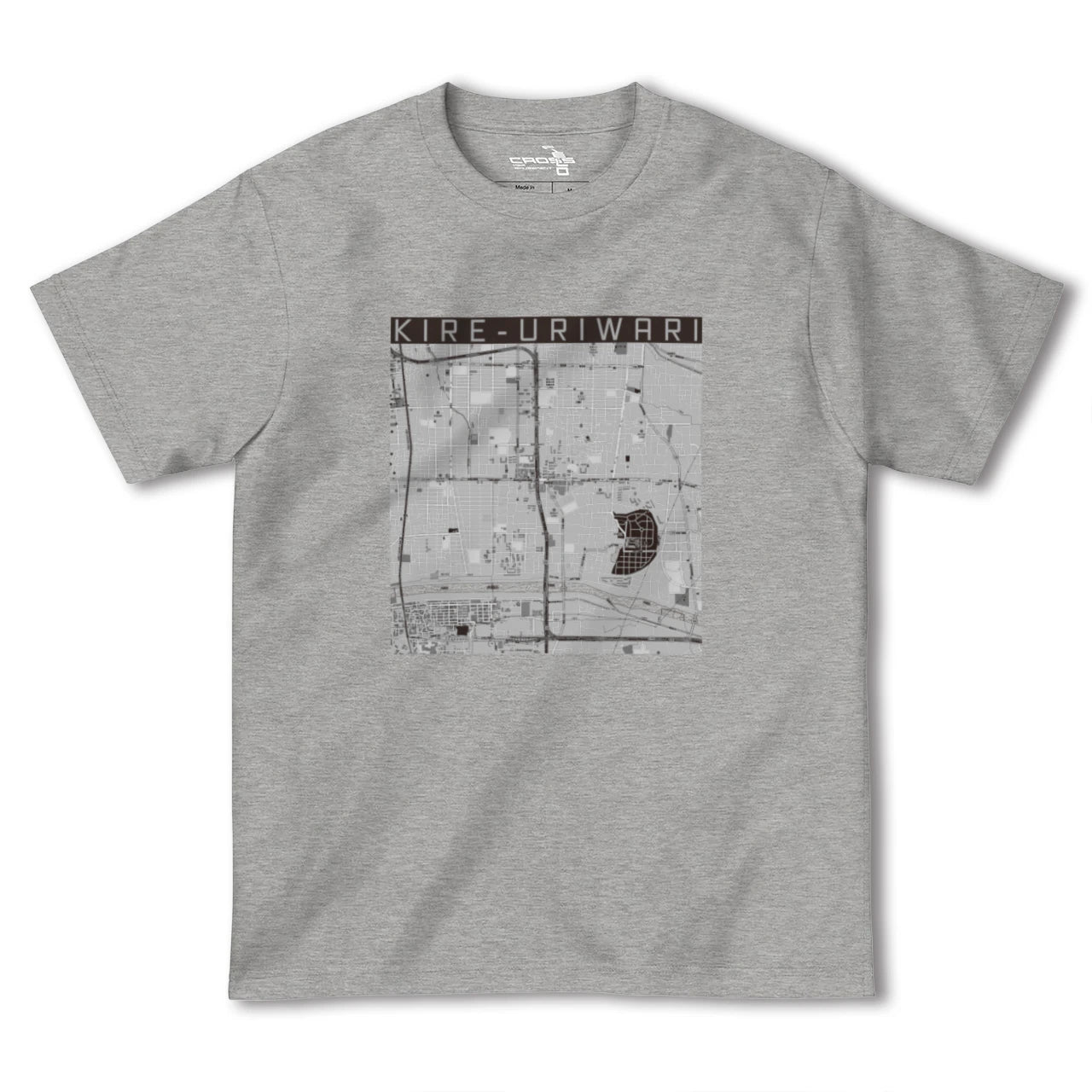 【喜連瓜破(大阪府)】地図柄ヘビーウェイトTシャツ