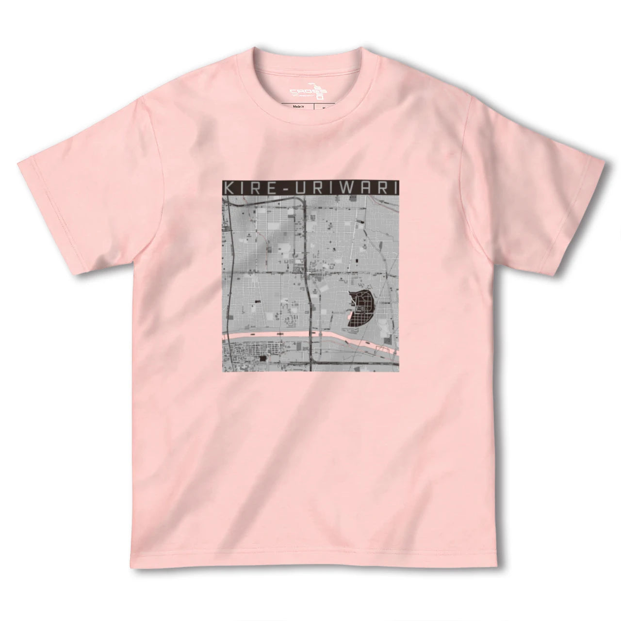 【喜連瓜破(大阪府)】地図柄ヘビーウェイトTシャツ