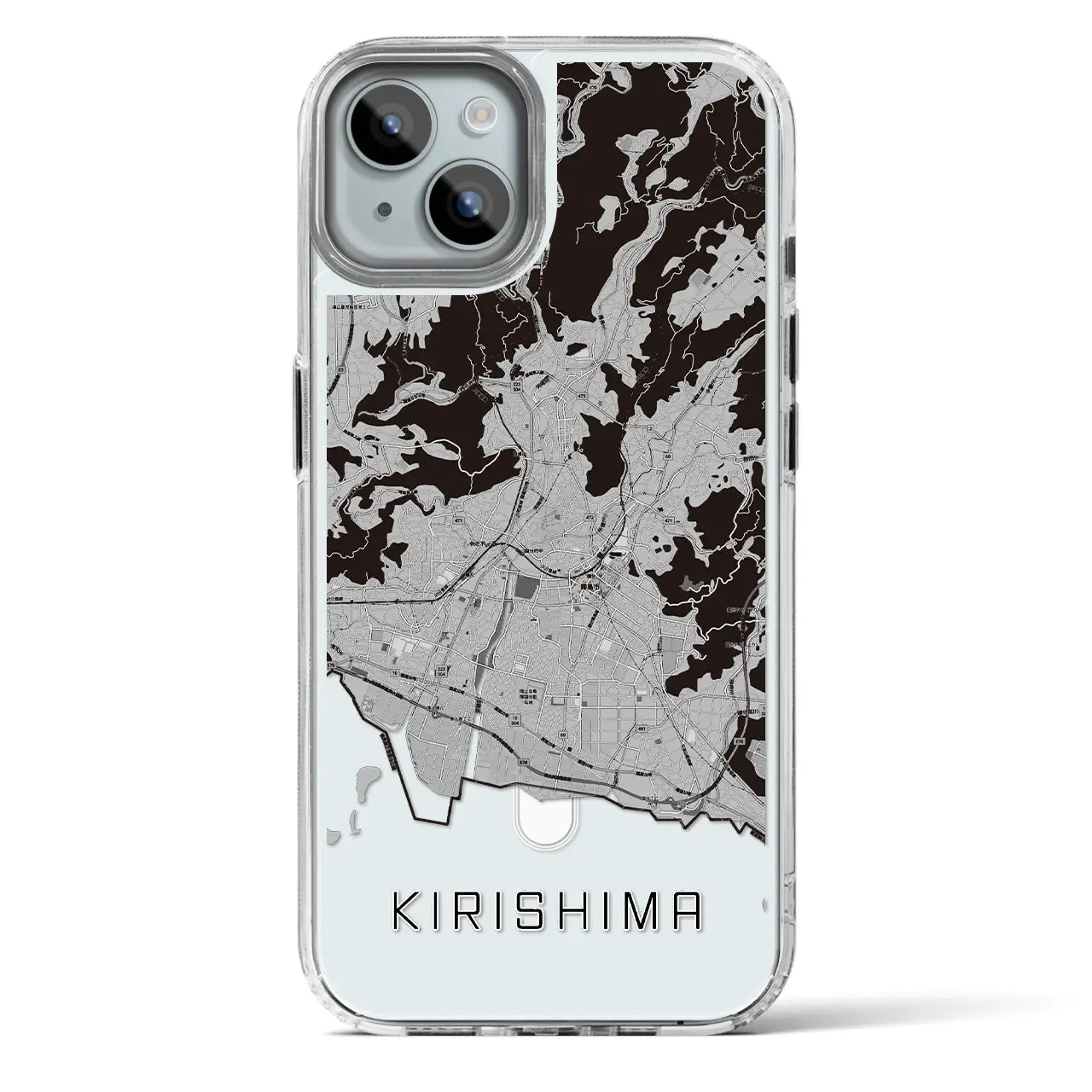 【霧島(鹿児島県)】地図柄iPhoneケース(MagSafeタイプ)