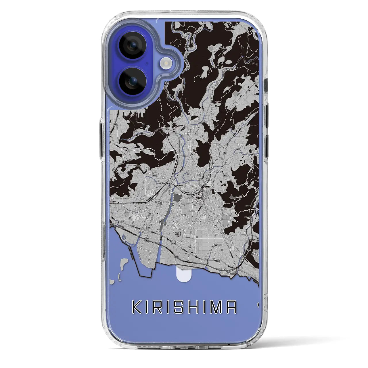 【霧島(鹿児島県)】地図柄iPhoneケース(MagSafeタイプ)