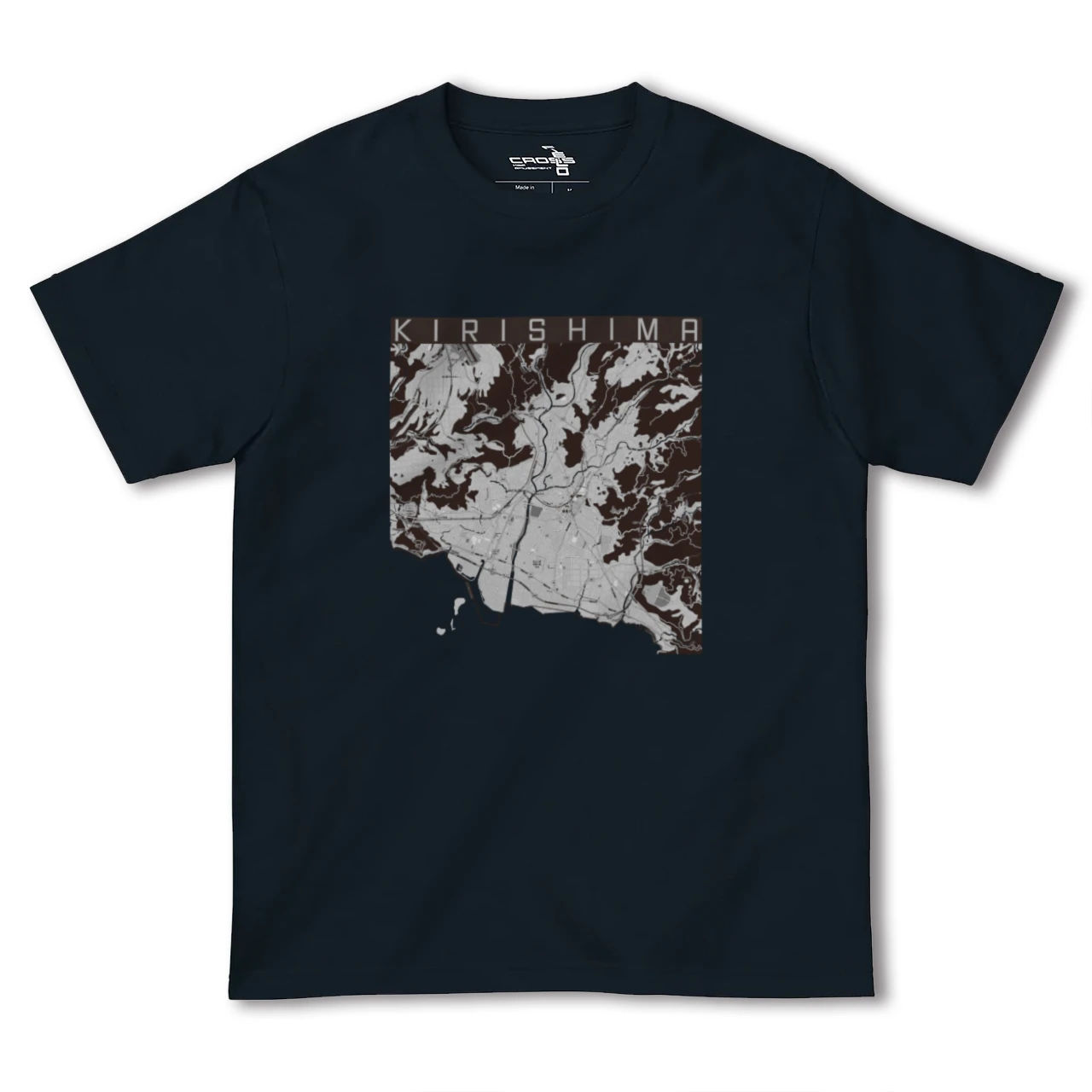 【霧島(鹿児島県)】地図柄ヘビーウェイトTシャツ