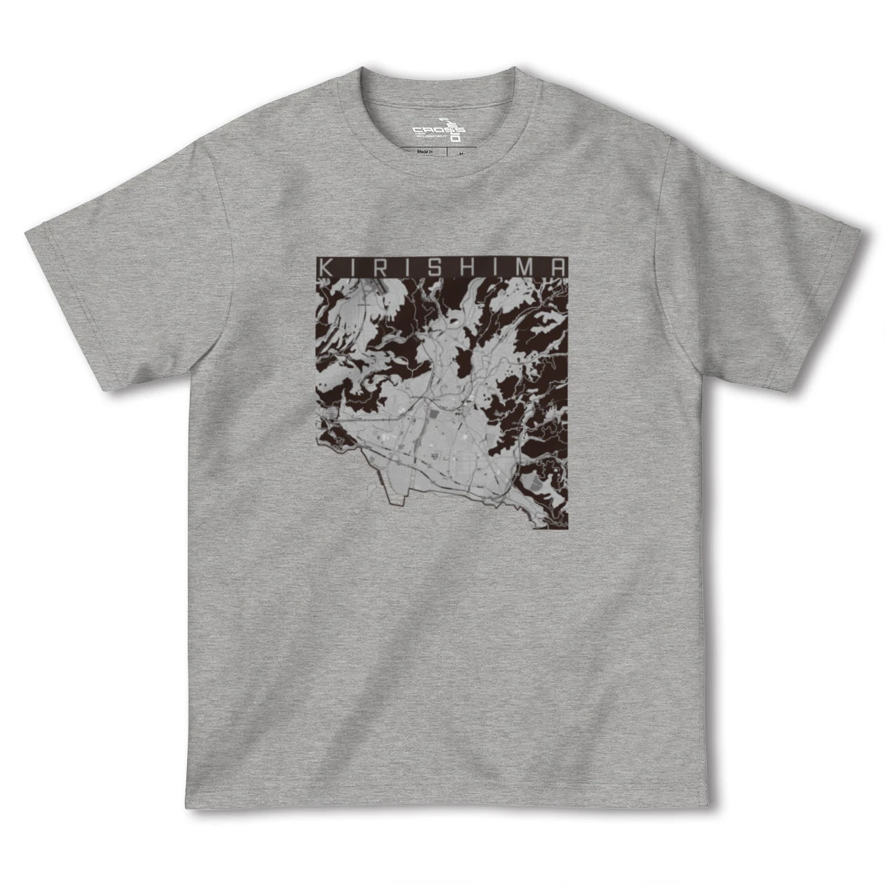 【霧島(鹿児島県)】地図柄ヘビーウェイトTシャツ