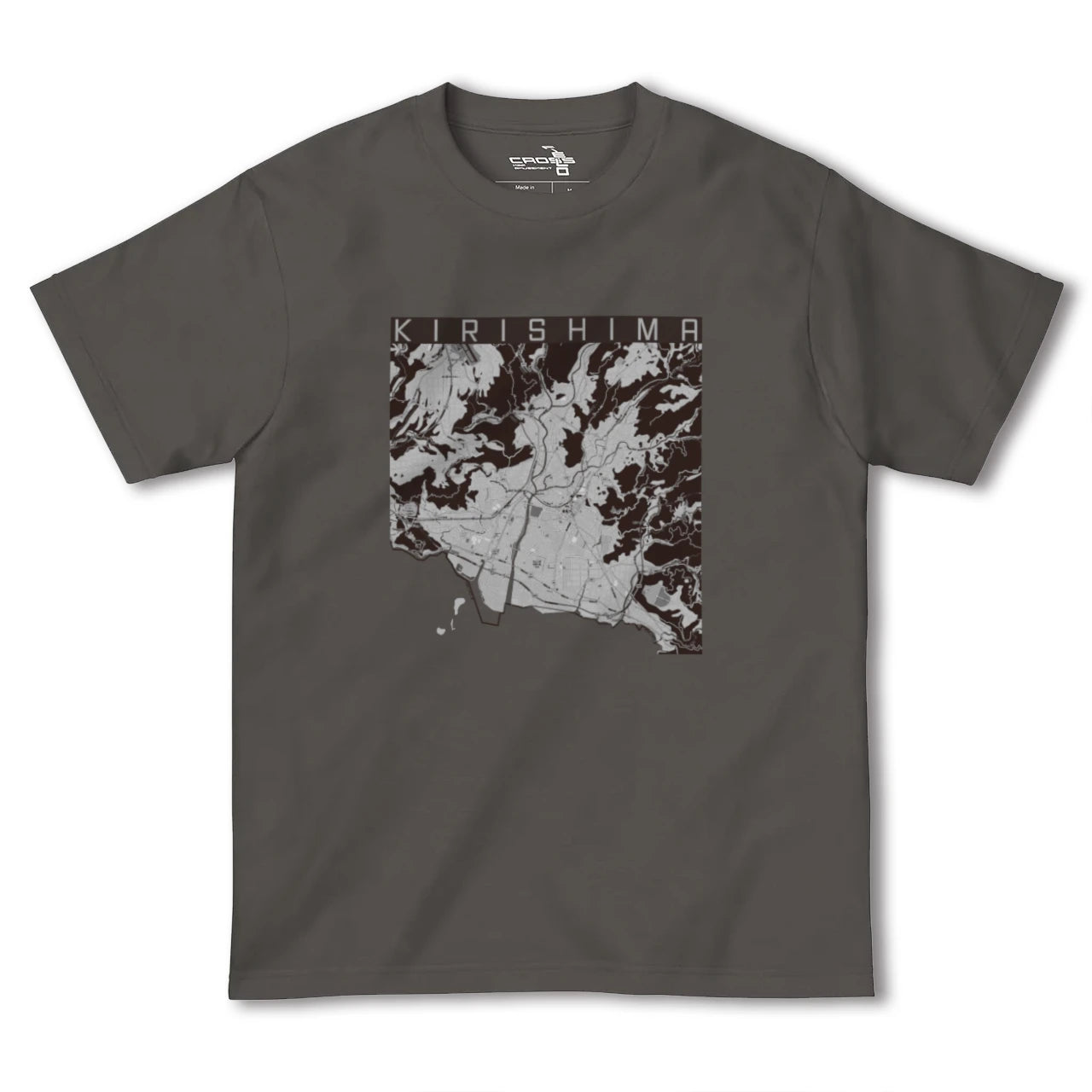 【霧島(鹿児島県)】地図柄ヘビーウェイトTシャツ