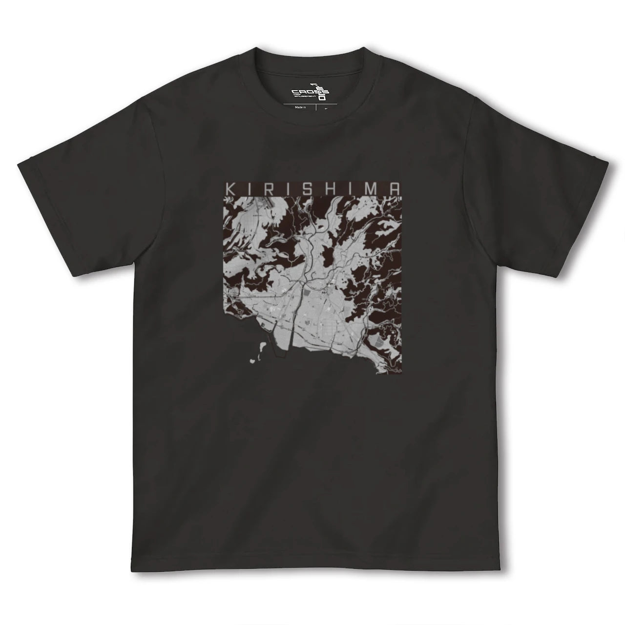 【霧島(鹿児島県)】地図柄ヘビーウェイトTシャツ
