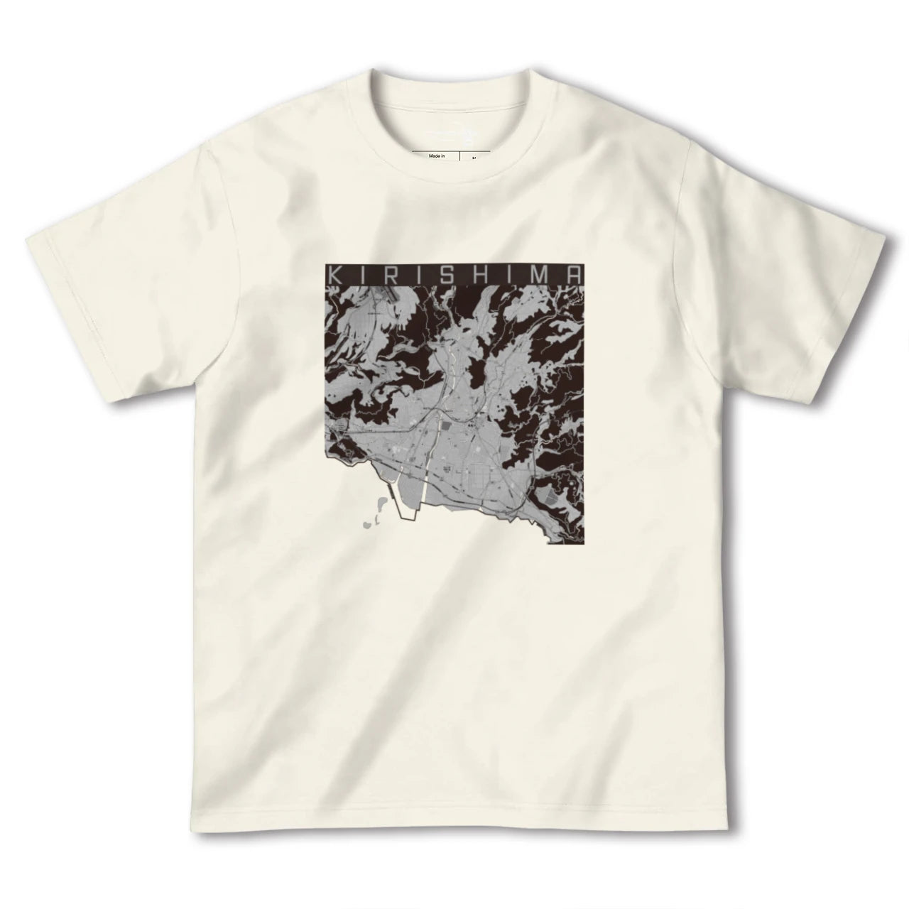【霧島(鹿児島県)】地図柄ヘビーウェイトTシャツ