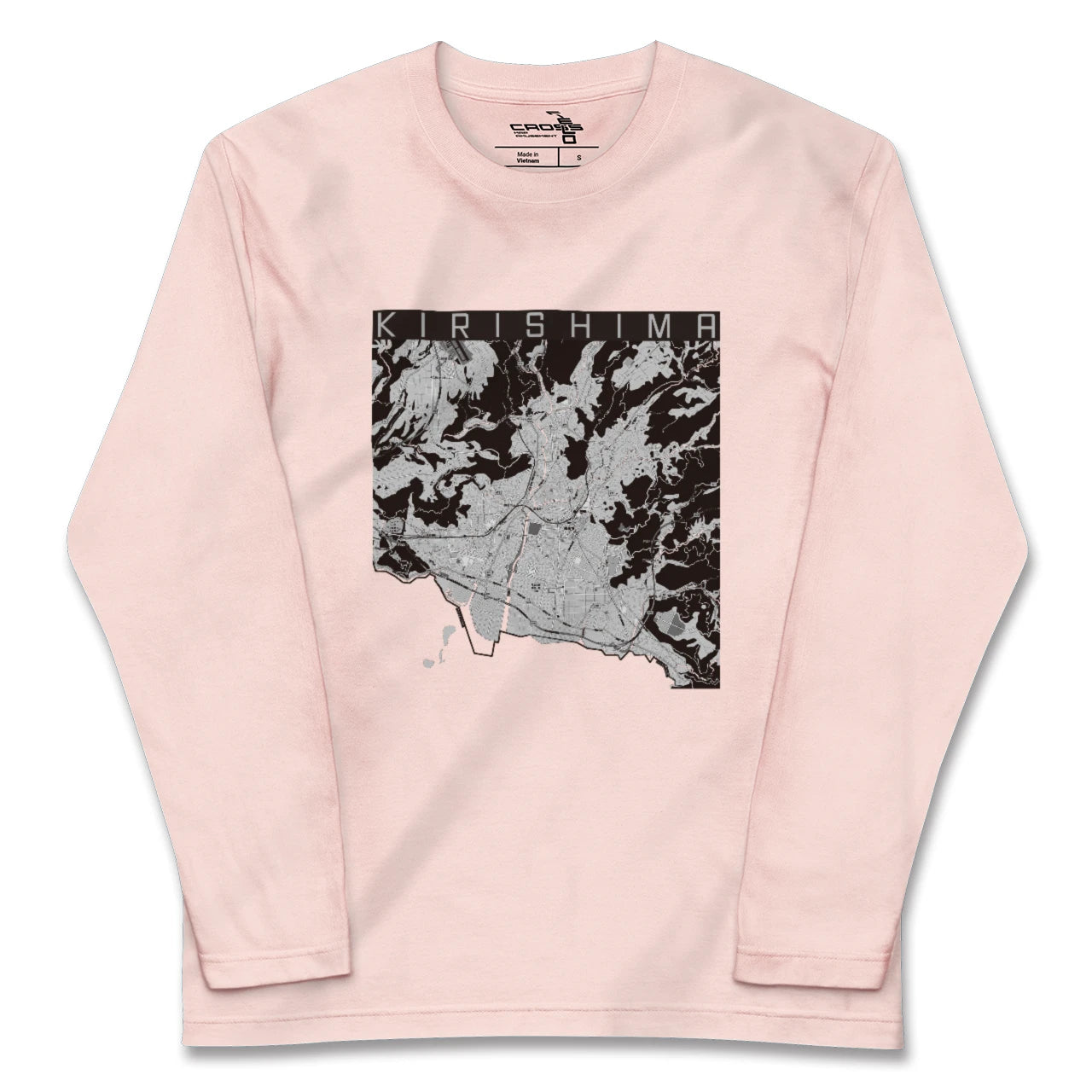 【霧島(鹿児島県)】地図柄ロングスリーブTシャツ