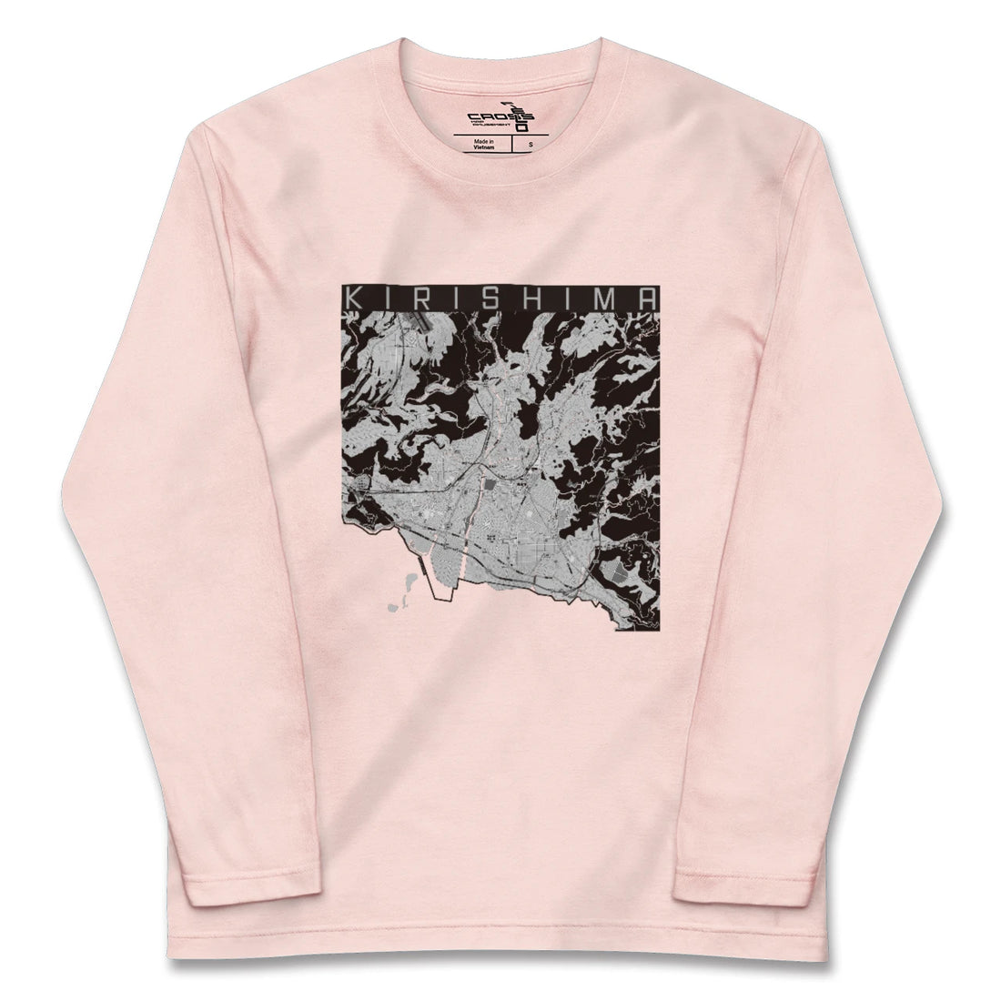 【霧島(鹿児島県)】地図柄ロングスリーブTシャツ